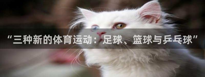 “三种新的体育运动：足球、篮球与乒乓球”