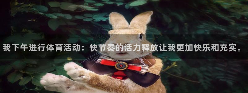 我下午进行体育活动：快节奏的活力释放让我更加快乐和充实。