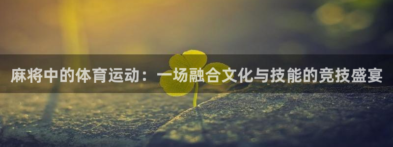 麻将中的体育运动：一场融合文化与技能的竞技盛宴